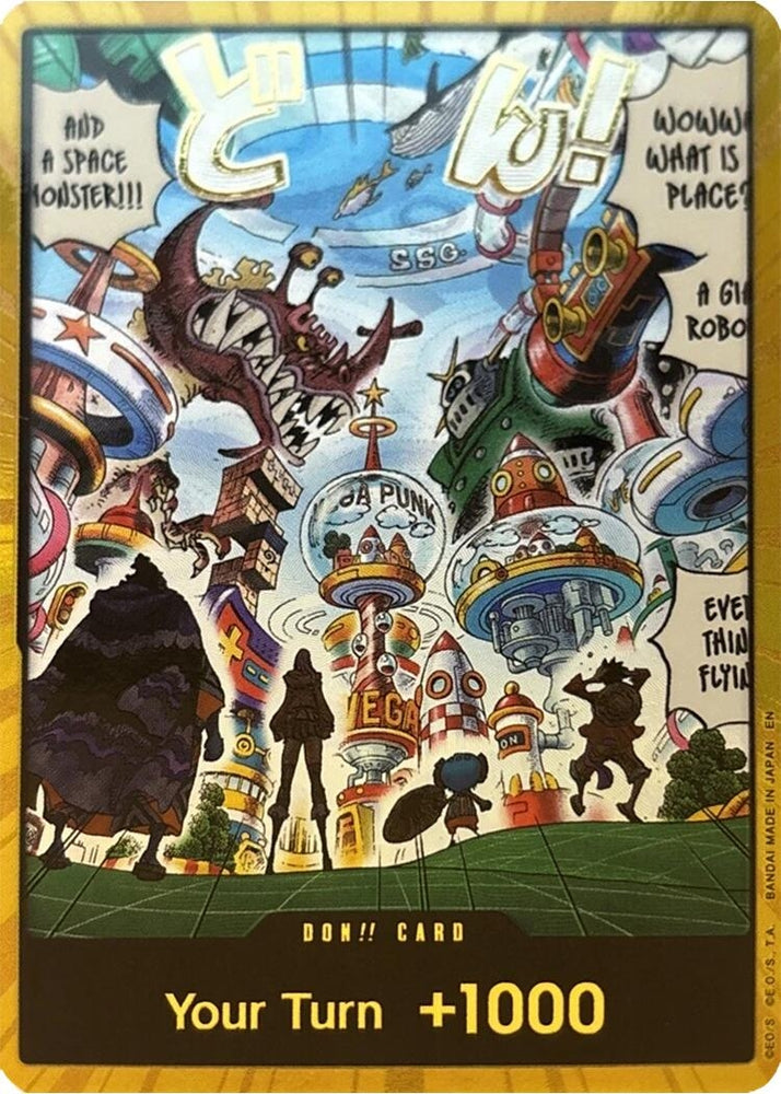 Image for DON!! Card (Egghead) (Gold) [The Azure Sea's Seven] - One Piece Card Game