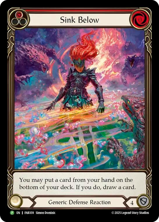 Image for Sink Below (Red) - FAB359 (FAB359) [Flesh and Blood: Promo Cards] - Flesh and Blood TCG