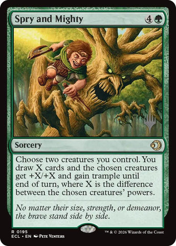 Image for Spry and Mighty (195) [Promo Pack: Lorwyn Eclipsed] - Magic: The Gathering