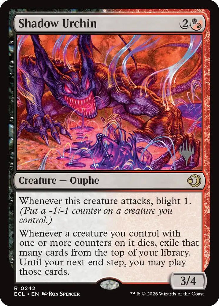 Image for Shadow Urchin (242) [Promo Pack: Lorwyn Eclipsed] - Magic: The Gathering