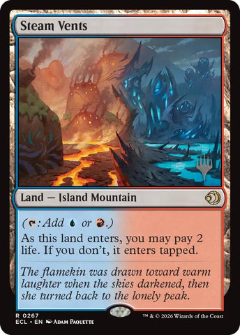 Image for Steam Vents (267) [Promo Pack: Lorwyn Eclipsed] - Magic: The Gathering