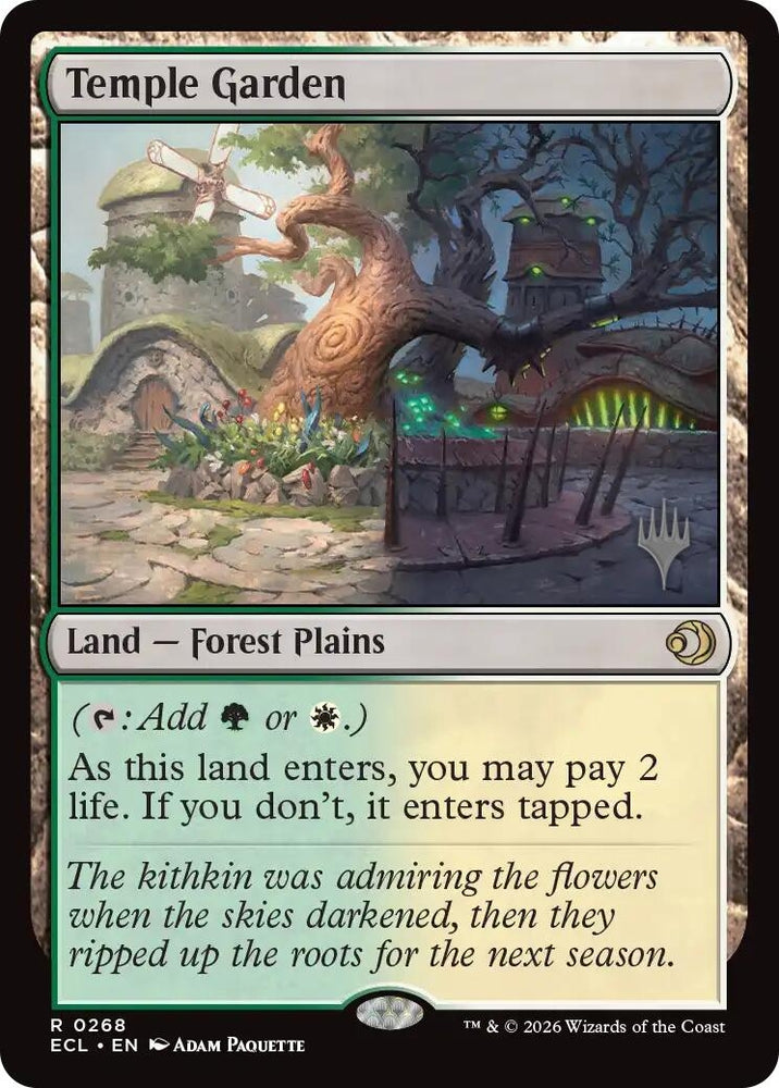 Image for Temple Garden (268) [Promo Pack: Lorwyn Eclipsed] - Magic: The Gathering