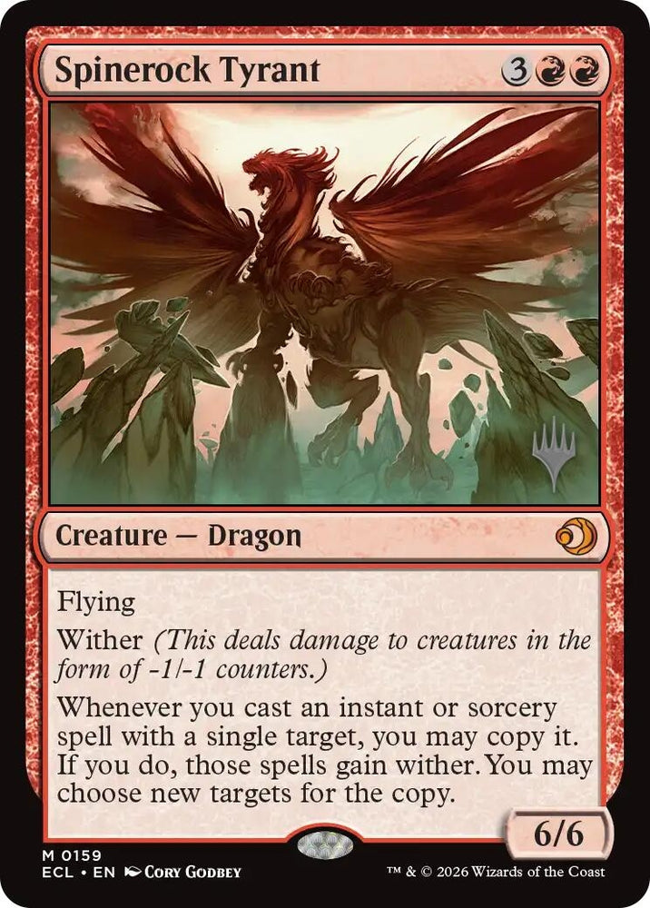 Image for Spinerock Tyrant (159) [Promo Pack: Lorwyn Eclipsed] - Magic: The Gathering