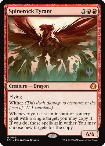 Image for Spinerock Tyrant (159) [Promo Pack: Lorwyn Eclipsed] - Magic: The Gathering