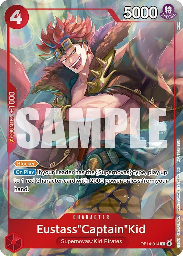 Image for Eustass"Captain"Kid - OP14-014 (Dash Pack) (OP14-014) [The Azure Sea's Seven] - One Piece Card Game
