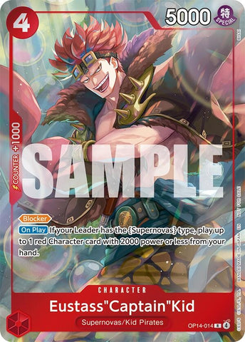 Image for Eustass"Captain"Kid - OP14-014 (Dash Pack) (OP14-014) [The Azure Sea's Seven] - One Piece Card Game