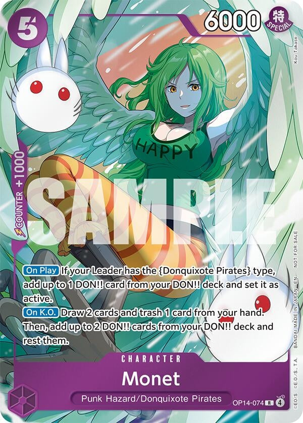 Image for Monet (Dash Pack) (OP14-074) [The Azure Sea's Seven] - One Piece Card Game