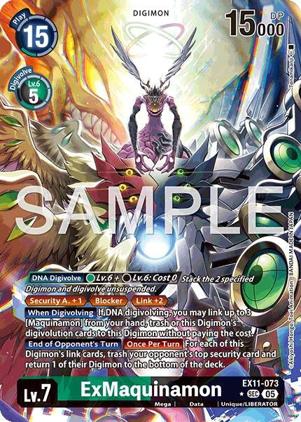 Image for ExMaquinamon (Alternate Art) (EX11-073 SEC) [Dawn of Liberator] - Digimon Card Game