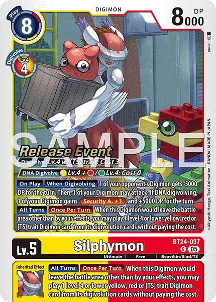 Image for Silphymon (BT24-037 R) [Time Stranger Release Event Cards] - Digimon Card Game