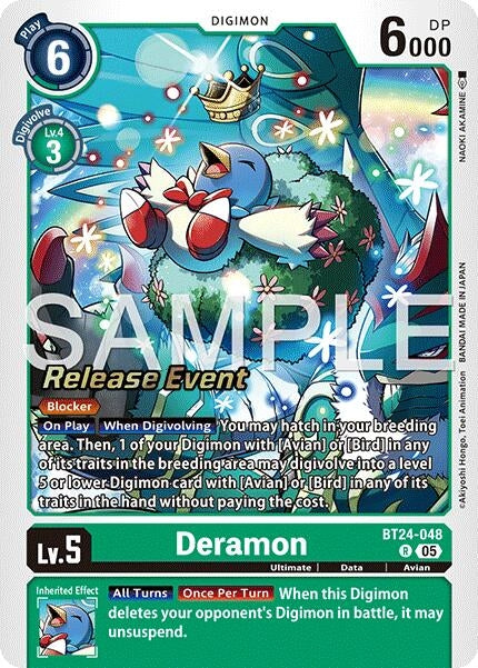 Image for Deramon (BT24-048 R) [Time Stranger Release Event Cards] - Digimon Card Game