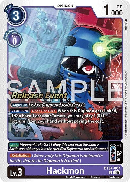 Image for Hackmon (BT24-067 U) [Time Stranger Release Event Cards] - Digimon Card Game
