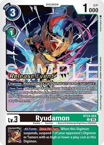 Image for Ryudamon (BT24-054 U) [Time Stranger Release Event Cards] - Digimon Card Game