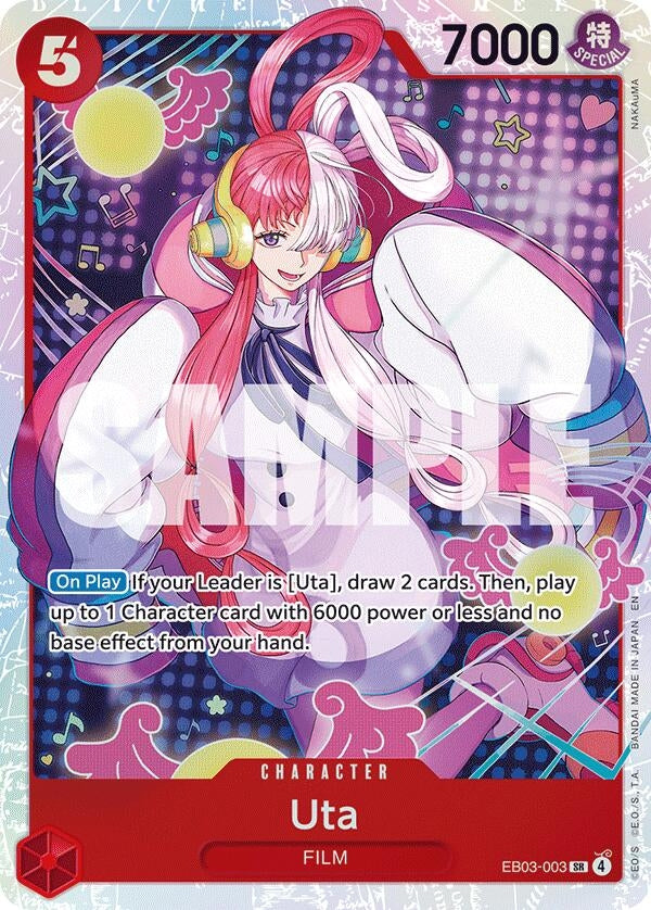 Image for Uta (003) (EB03-003) [Extra Booster: One Piece Heroines Edition] - One Piece Card Game