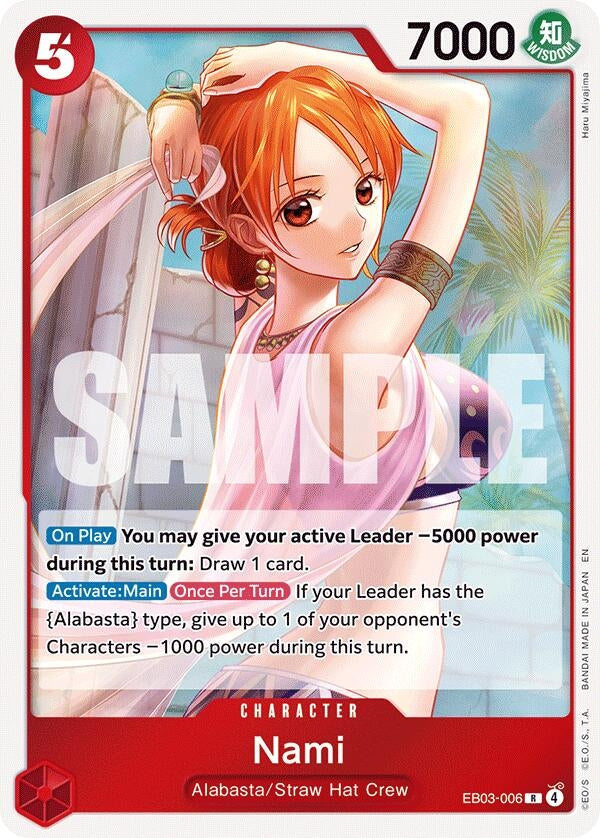 Image for Nami (006) (EB03-006) [Extra Booster: One Piece Heroines Edition] - One Piece Card Game