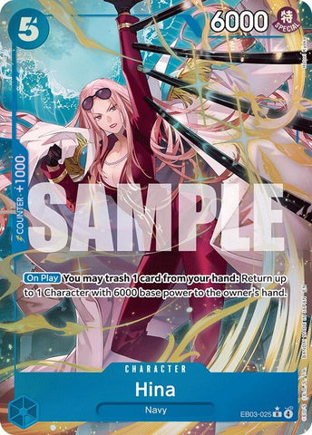 Image for Hina (Alternate Art) (EB03-025) [Extra Booster: One Piece Heroines Edition] - One Piece Card Game