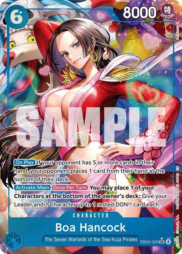 Image for Boa Hancock (Alternate Art) (EB03-026) [Extra Booster: One Piece Heroines Edition] - One Piece Card Game
