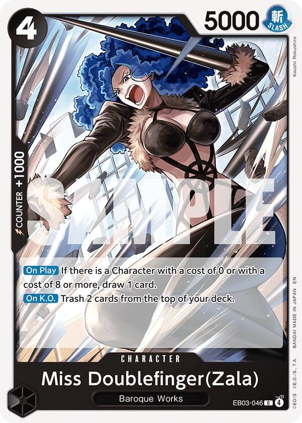 Image for Miss Doublefinger(Zala) (EB03-046) [Extra Booster: One Piece Heroines Edition] - One Piece Card Game