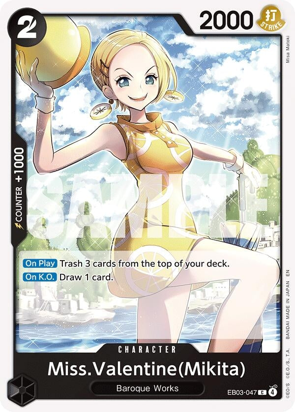 Image for Miss.Valentine(Mikita) (EB03-047) [Extra Booster: One Piece Heroines Edition] - One Piece Card Game