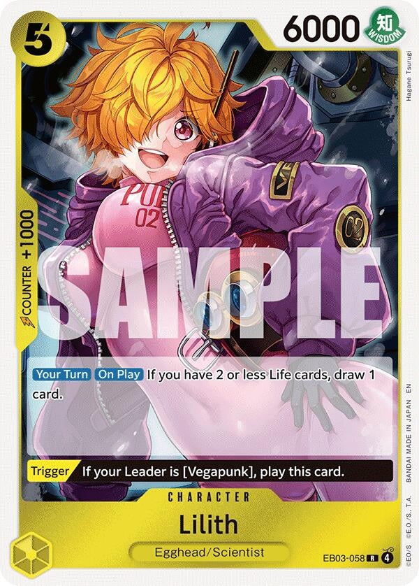 Image for Lilith (EB03-058) [Extra Booster: One Piece Heroines Edition] - One Piece Card Game