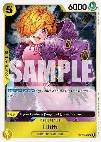 Image for Lilith (EB03-058) [Extra Booster: One Piece Heroines Edition] - One Piece Card Game