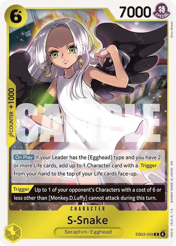 Image for S-Snake (EB03-059) [Extra Booster: One Piece Heroines Edition] - One Piece Card Game