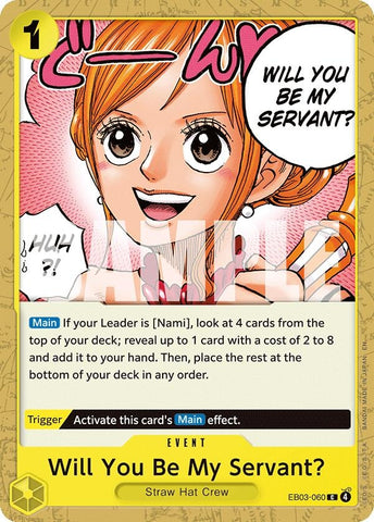 Image for Will You Be My Servant? (EB03-060) [Extra Booster: One Piece Heroines Edition] - One Piece Card Game