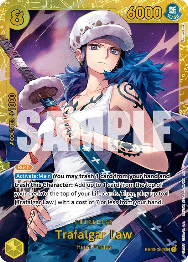 Image for Trafalgar Law (EB03-062) [Extra Booster: One Piece Heroines Edition] - One Piece Card Game
