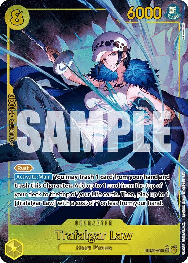 Image for Trafalgar Law (Alternate Art) (EB03-062) [Extra Booster: One Piece Heroines Edition] - One Piece Card Game