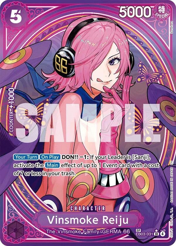 Image for Vinsmoke Reiju (SP) (EB03-031) [Extra Booster: One Piece Heroines Edition] - One Piece Card Game