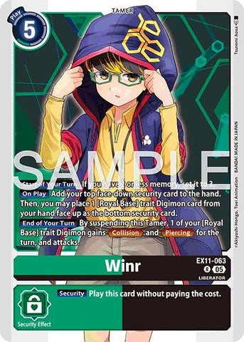 Image for Winr (EX11-063 R) [Dawn of Liberator] - Digimon Card Game