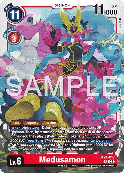 Image for Medusamon (BT24-017 R) [Time Stranger] - Digimon Card Game