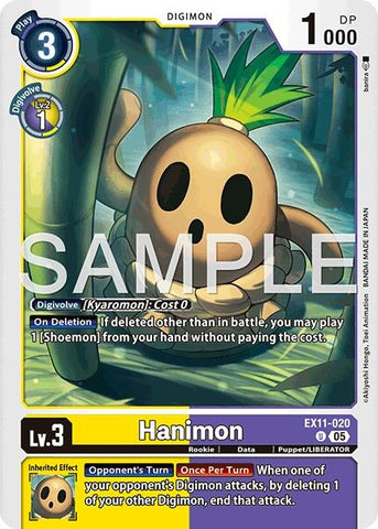 Image for Hanimon (EX11-020 U) [Dawn of Liberator] - Digimon Card Game