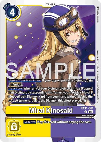 Image for Mirai Kinosaki (EX11-061 R) [Dawn of Liberator] - Digimon Card Game