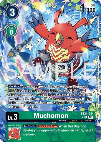 Image for Muchomon (Box Topper) (BT24-044 U) [Time Stranger] - Digimon Card Game