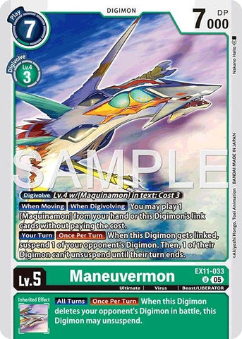 Image for Maneuvermon (EX11-033 U) [Dawn of Liberator] - Digimon Card Game