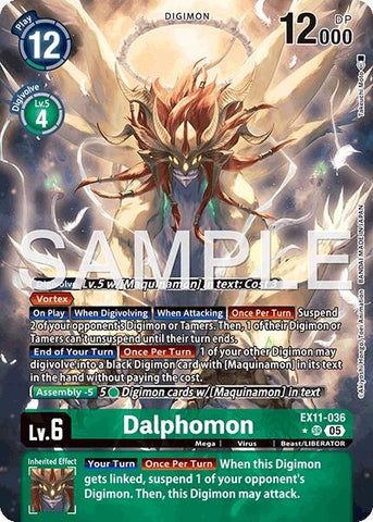 Image for Dalphomon (Alternate Art) (EX11-036 SR) [Dawn of Liberator] - Digimon Card Game