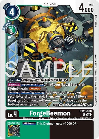 Image for ForgeBeemon (EX11-030 C) [Dawn of Liberator] - Digimon Card Game