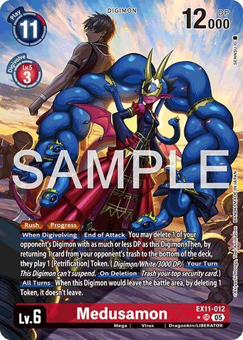 Image for Medusamon (Alternate Art) (EX11-012 SR) [Dawn of Liberator] - Digimon Card Game