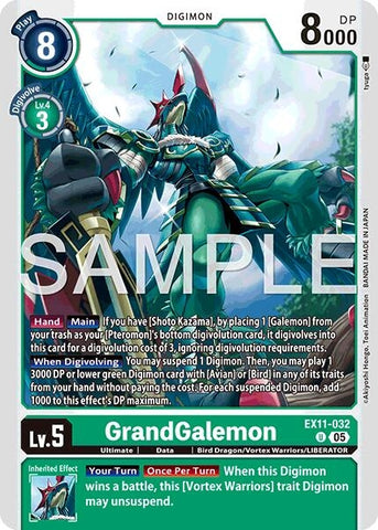 Image for GrandGalemon (EX11-032 U) [Dawn of Liberator] - Digimon Card Game