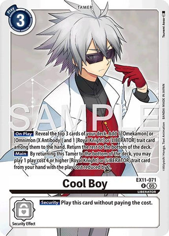 Image for Cool Boy (EX11-071 R) [Dawn of Liberator] - Digimon Card Game