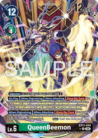 Image for QueenBeemon (Box Topper) (EX11-034 R) [Dawn of Liberator] - Digimon Card Game