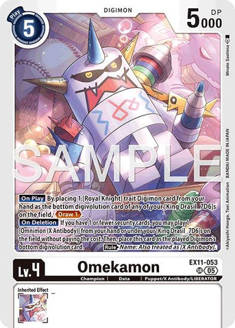 Image for Omekamon (EX11-053 SR) [Dawn of Liberator] - Digimon Card Game