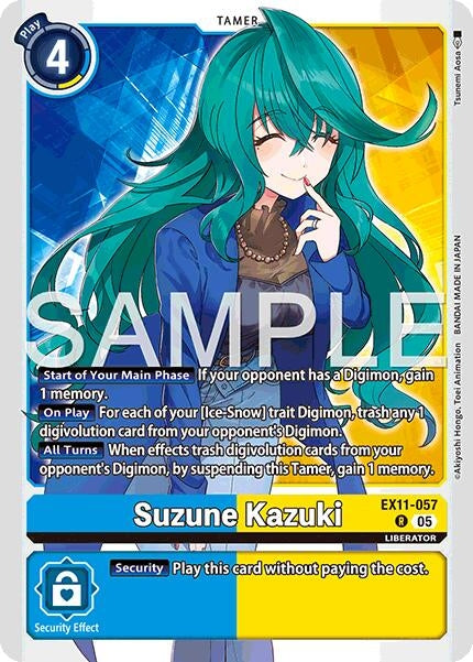 Image for Suzune Kazuki (EX11-057 R) [Dawn of Liberator] - Digimon Card Game