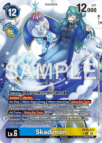 Image for Skadimon (Box Topper) (EX11-017 R) [Dawn of Liberator] - Digimon Card Game