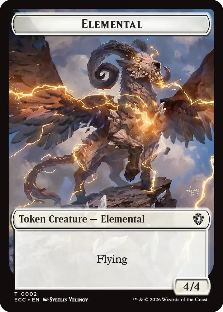 Image for Elemental (0002) // Plant Double-Sided Token (2 // 5) [Lorwyn Eclipsed] - Magic: The Gathering