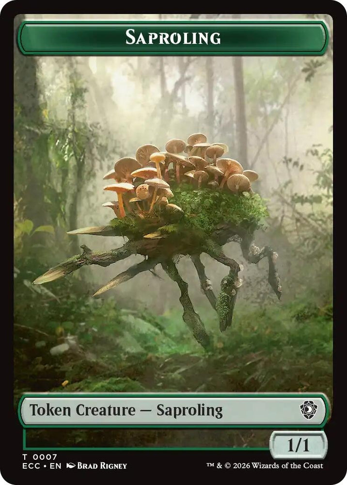 Image for Saproling // Scarecrow Double-Sided Token (7 // 11) [Lorwyn Eclipsed] - Magic: The Gathering