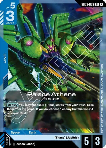 Image for Palace Athene (GD03-009) [Steel Requiem] - Gundam Card Game