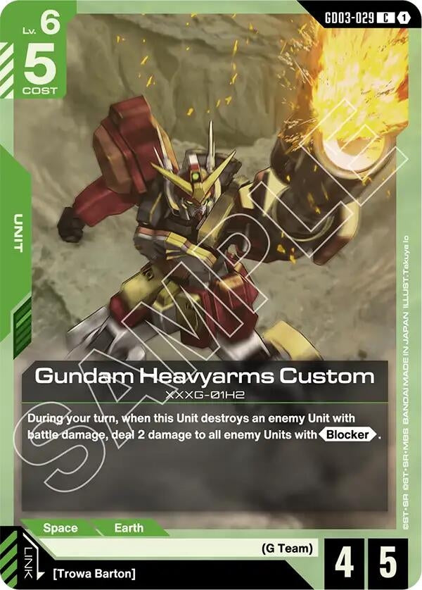 Image for Gundam Heavyarms Custom (GD03-029) [Steel Requiem] - Gundam Card Game