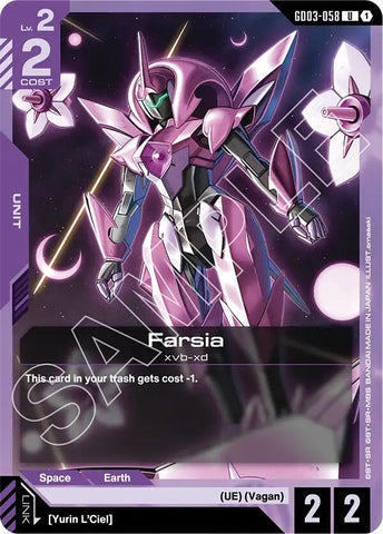 Image for Farsia (GD03-058) [Steel Requiem] - Gundam Card Game