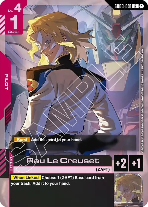 Image for Rau Le Creuset (GD03-091) [Steel Requiem] - Gundam Card Game